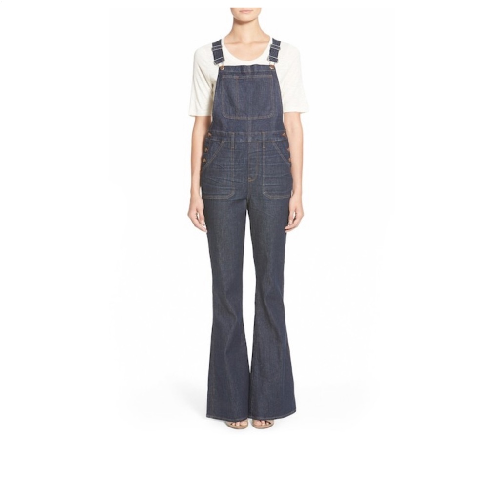 Madewell Flea Market Flare Overalls